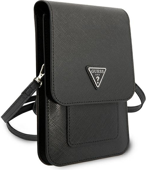 Kryt Guess GUWBSATMBK black Saffiano Triangle