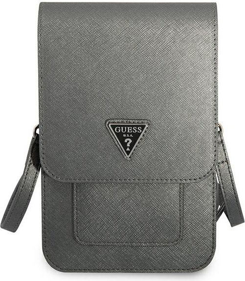 Kryt Guess GUWBSATMGR grey Saffiano Triangle