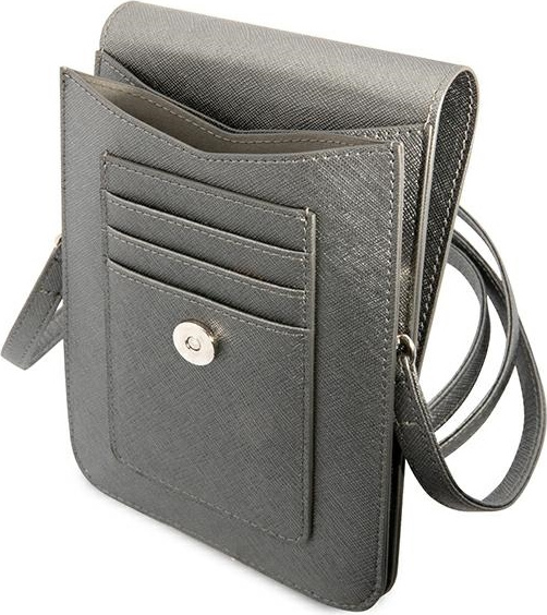 Kryt Guess GUWBSATMGR grey Saffiano Triangle