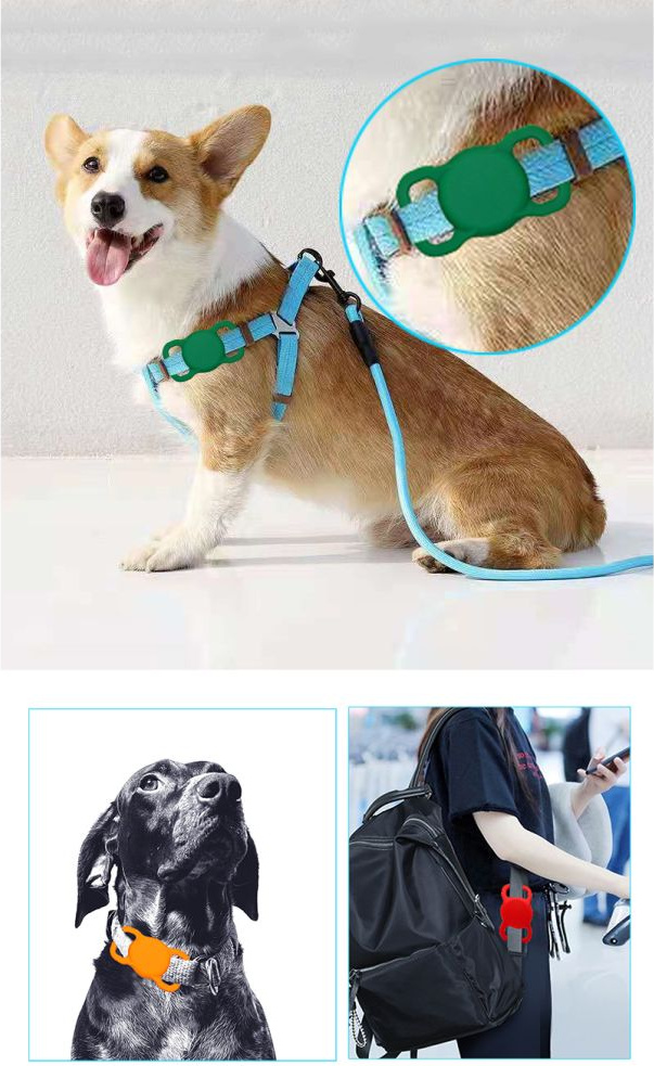 Kryt Tech-Protect Smooth For Pet Apple AirTag Black