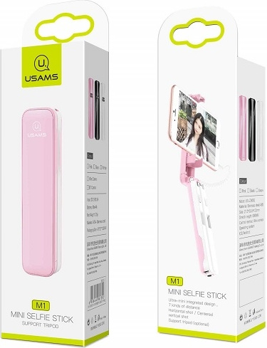 Selfie tyč USAMS M1 Mini 3,5mm green ZB5203 (US-ZB052)