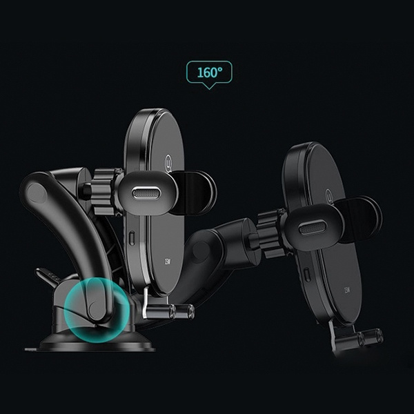 Kryt USAMS Wireless Charger Car Mount US-CD131 15W Automatic Dashboard black CD131ZJ01