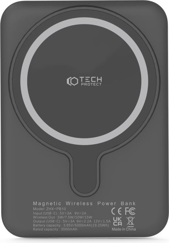 Tech-Protect PB10 LifeMag Powerbank MagSafe 5000mah Black