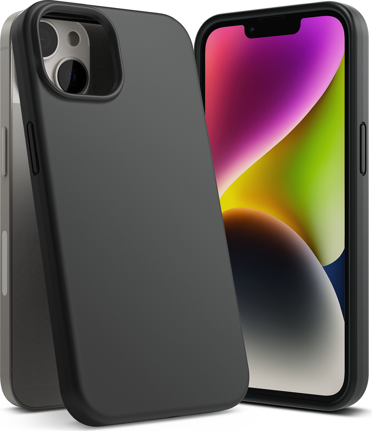 Kryt Ringke Silicone Apple iPhone 14 Plus / 15 Plus Black