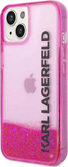 Kryt Karl Lagerfeld KLHCP14MLCKVF Apple iPhone 14 Plus / 15 Plus pink hardcase Liquid Glitter Elong