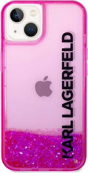 Kryt Karl Lagerfeld KLHCP14MLCKVF Apple iPhone 14 Plus / 15 Plus pink hardcase Liquid Glitter Elong