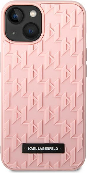 Kryt Karl Lagerfeld KLHCP14MRUPKLPP Apple iPhone 14 Plus / 15 Plus hardcase pink 3D Monogram