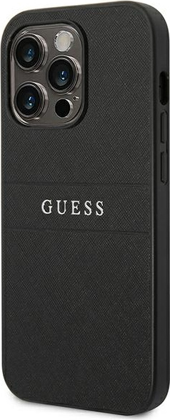 Kryt Guess GUHCP14LPSASBBK Apple iPhone 14 Pro black Saffiano Strap