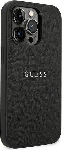 Kryt Guess GUHCP14LPSASBBK Apple iPhone 14 Pro black Saffiano Strap