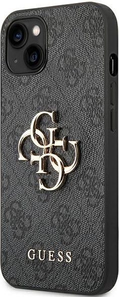 Kryt Guess GUHCP14S4GMGGR Apple iPhone 14 grey hardcase 4G Big Metal Logo