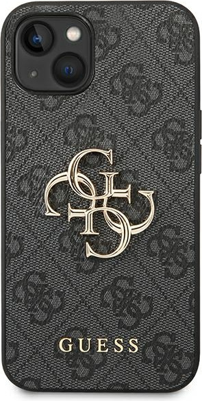 Kryt Guess GUHCP14S4GMGGR Apple iPhone 14 grey hardcase 4G Big Metal Logo