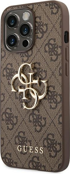 Kryt Guess GUHCP14X4GMGBR Apple iPhone 14 Pro Max brown hardcase 4G Big Metal Logo