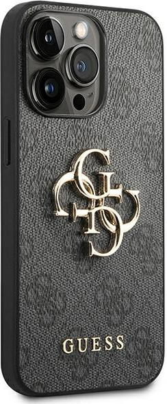 Kryt Guess GUHCP14X4GMGGR Apple iPhone 14 Pro Max grey hardcase 4G Big Metal Logo