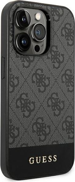 Kryt Guess GUHCP14XG4GLGR Apple iPhone 14 Pro Max grey hard case 4G Stripe Collection