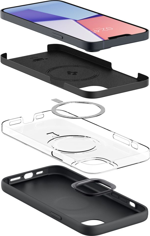 Kryt Spigen Silicone Fit Mag MagSafe Apple iPhone 14 Plus / 15 Plus Black