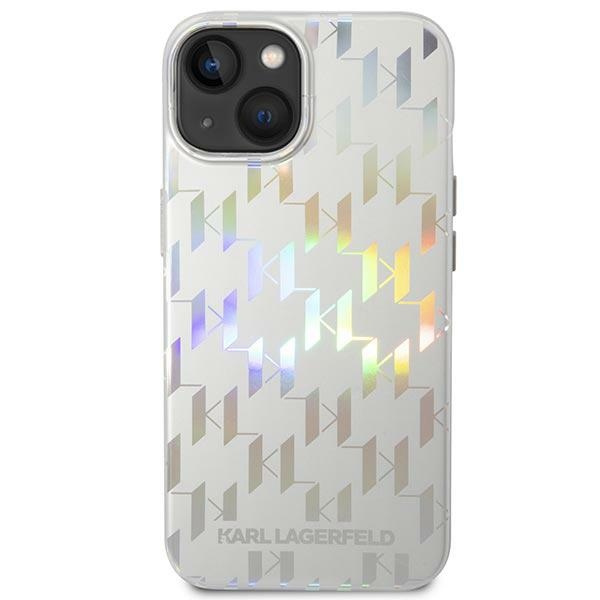 Kryt Karl Lagerfeld KLHCP14MLGMMSV3 Apple iPhone 14 Plus / 15 Plus hardcase silver Monogram Iridescent