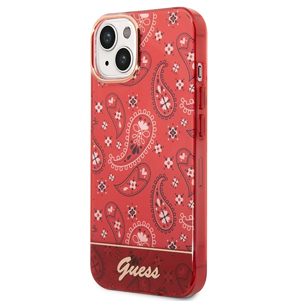 Kryt Guess GUHCP14MHGBNHR Apple iPhone 14 Plus / 15 Plus red hardcase Bandana Paisley