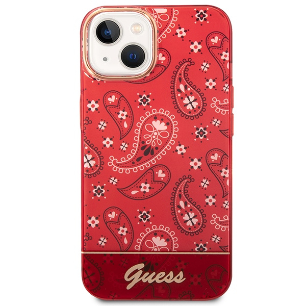 Kryt Guess GUHCP14MHGBNHR Apple iPhone 14 Plus / 15 Plus red hardcase Bandana Paisley