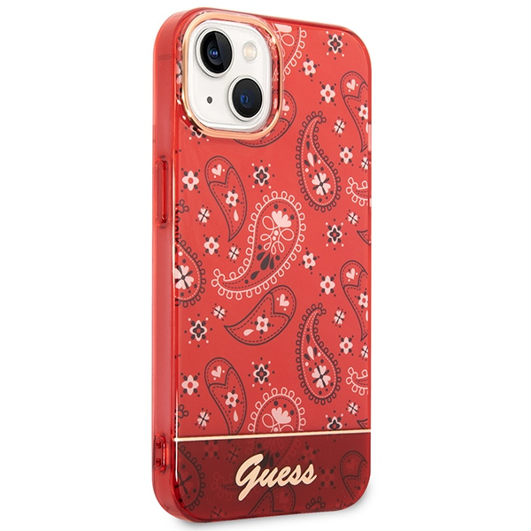 Kryt Guess GUHCP14MHGBNHR Apple iPhone 14 Plus / 15 Plus red hardcase Bandana Paisley