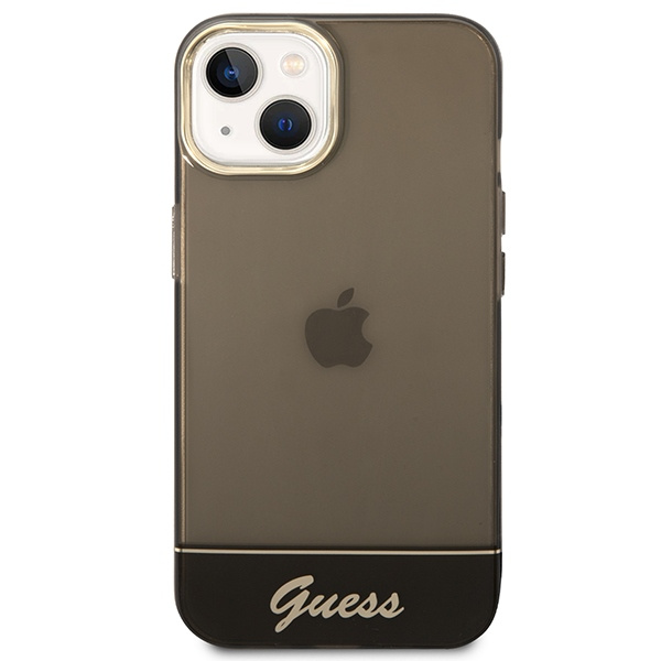 Kryt Guess GUHCP14MHGCOK Apple iPhone 14 Plus / 15 Plus black hardcase Translucent
