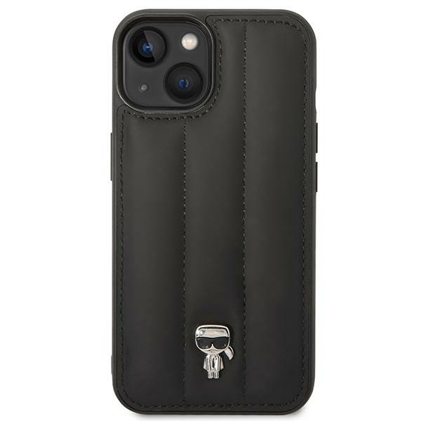 Kryt Karl Lagerfeld KLHCP14SPSQPK Apple iPhone 14 hardcase black Puffy Ikonik Pin