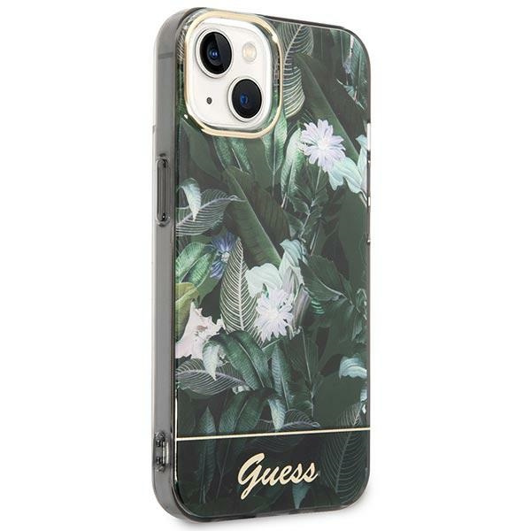 Kryt Guess GUHCP14MHGJGHA Apple iPhone 14 Plus / 15 Plus green hardcase Jungle Collection