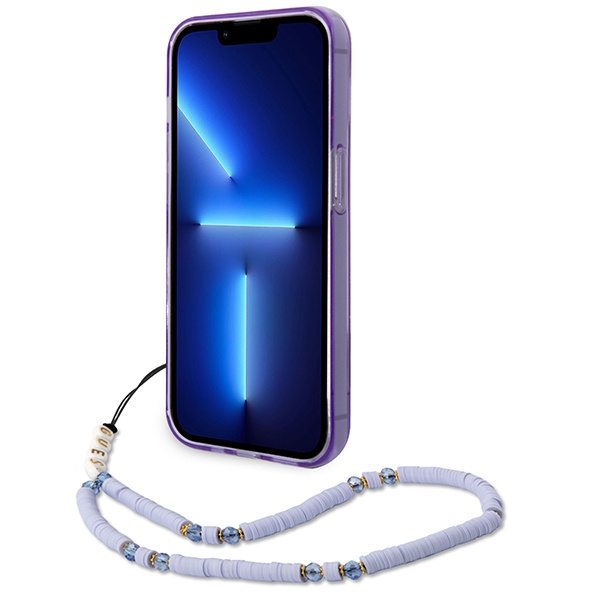 Kryt Guess GUHCP14XHGCOHU Apple iPhone 14 Pro Max purple hardcase Translucent Pearl Strap