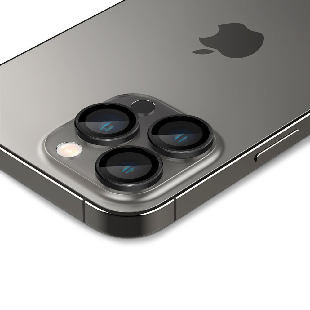 Kryt Spigen Optik.tr ez Fit Camera Protector Apple iPhone 14 Pro / 14 Pro Max / 15 Pro / 15 Pro Max / 16 Pro / 16 Pro Max / 17 Pro / 17 Pro Max Black [2 PACK]