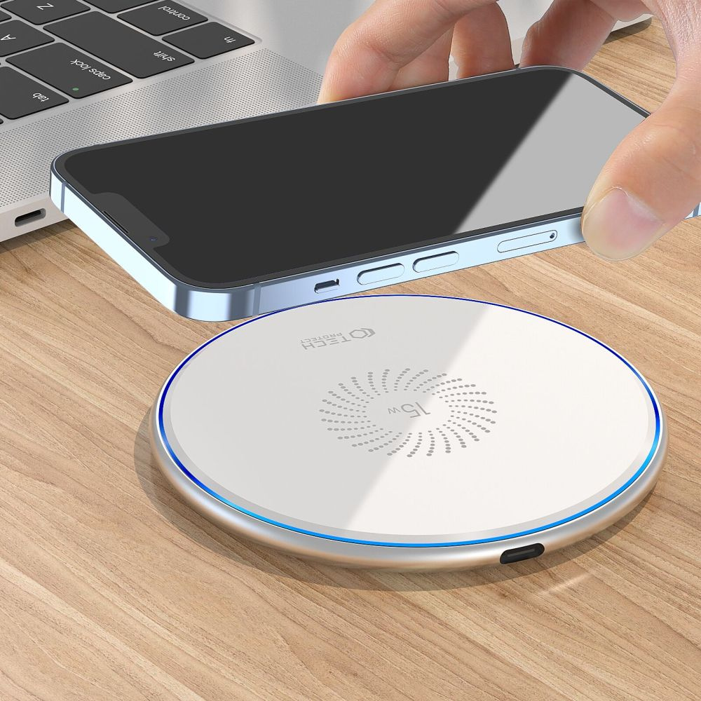 Bezdrátová nabíječka Tech-Protect QI15W-C1 Wireless Charger 15W White