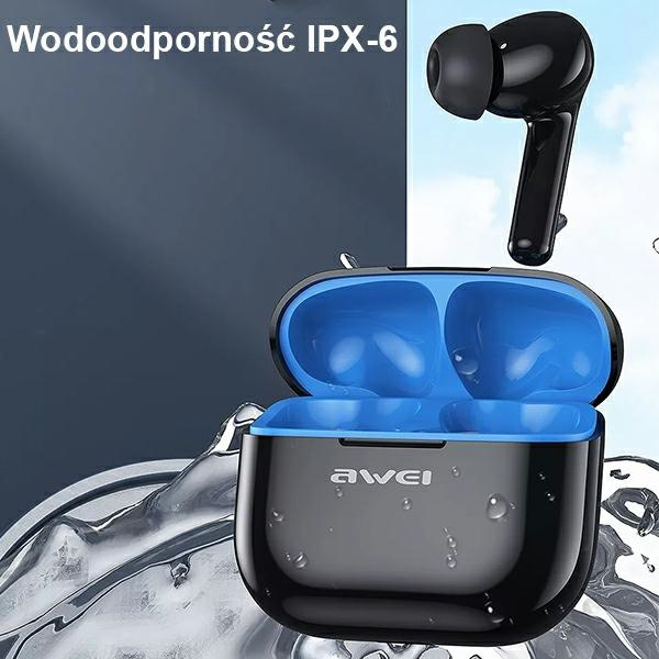 Sluchátka AWEI T1 Pro TWS  Bluetooth 5.3 black