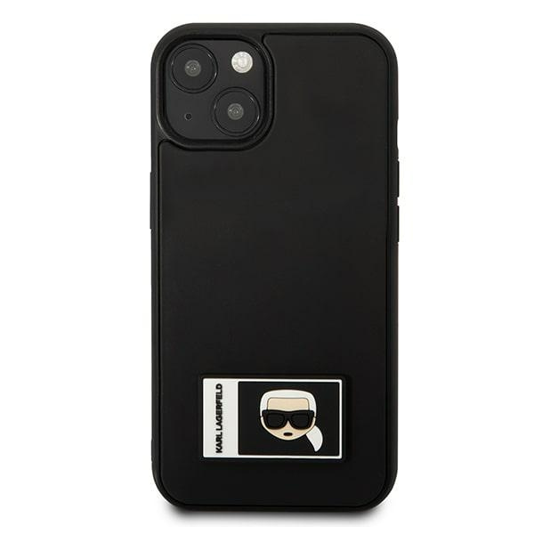 Kryt Karl Lagerfeld KLHCP13M3DKPK Apple iPhone 13 black hardcase Ikonik Patch