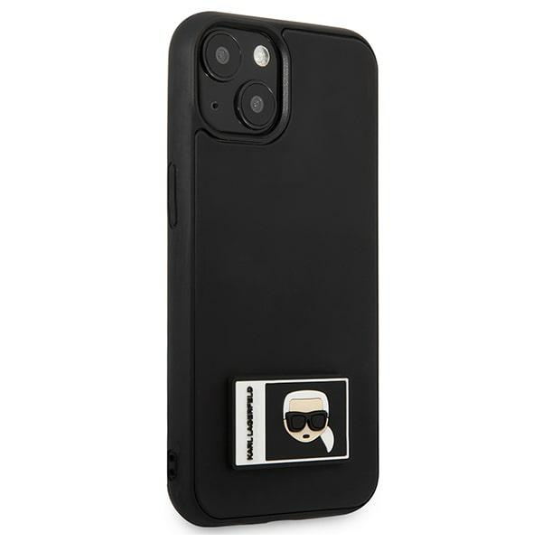 Kryt Karl Lagerfeld KLHCP13M3DKPK Apple iPhone 13 black hardcase Ikonik Patch