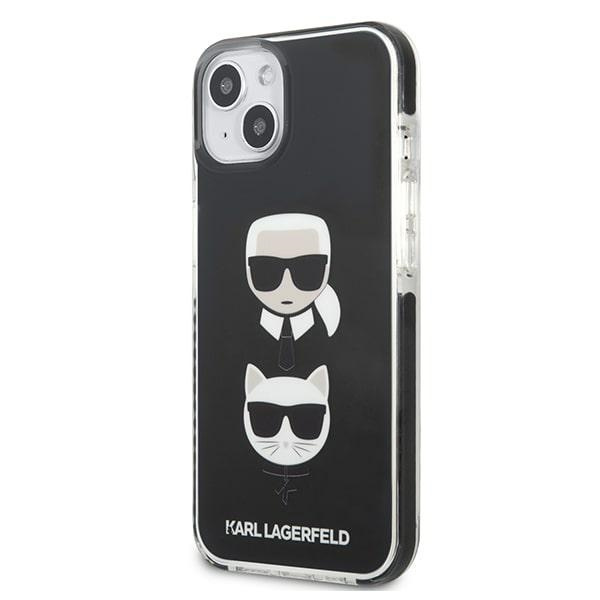 Kryt Karl Lagerfeld KLHCP13MTPE2TK Apple iPhone 13 hardcase black Karl&Choupette Head