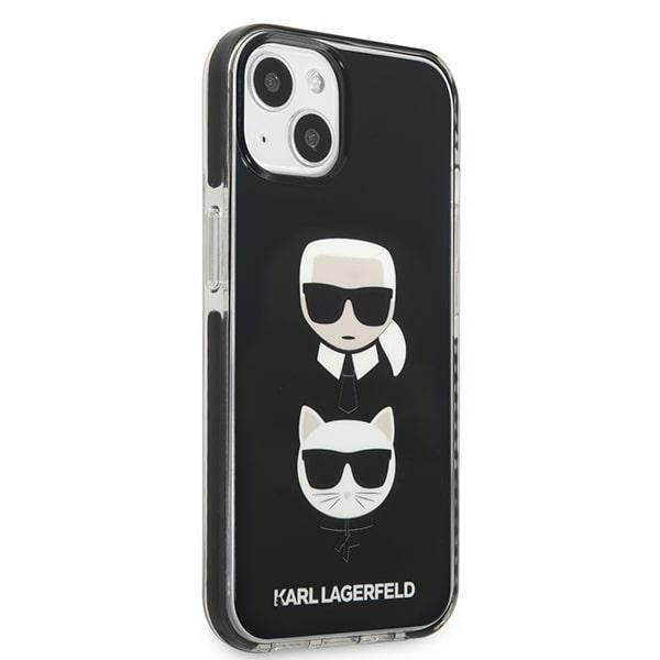 Kryt Karl Lagerfeld KLHCP13MTPE2TK Apple iPhone 13 hardcase black Karl&Choupette Head