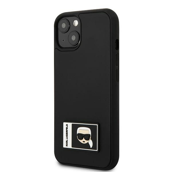 Kryt Karl Lagerfeld KLHCP13S3DKPK Apple iPhone 13 mini black hardcase Ikonik Patch