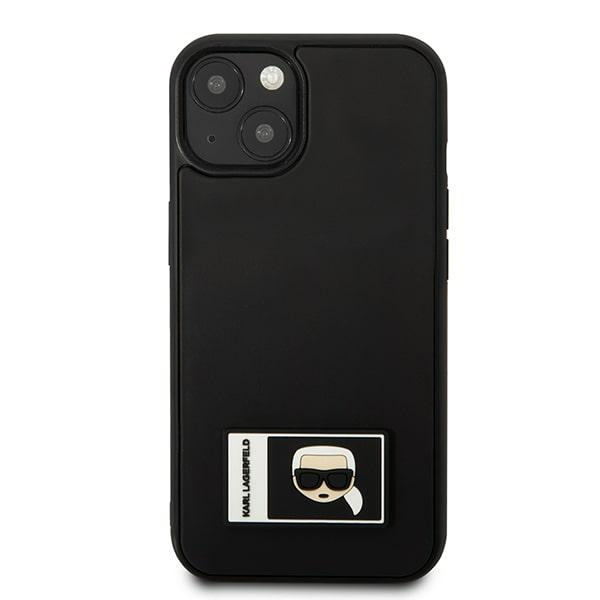 Kryt Karl Lagerfeld KLHCP13S3DKPK Apple iPhone 13 mini black hardcase Ikonik Patch