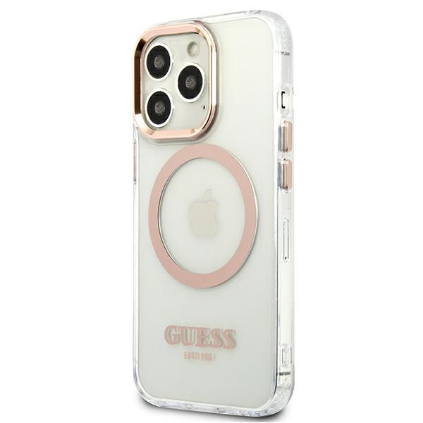 Kryt Guess GUHMP13XHTRMD Apple iPhone 13 Pro Max gold hard case Metal Outline Magsafe