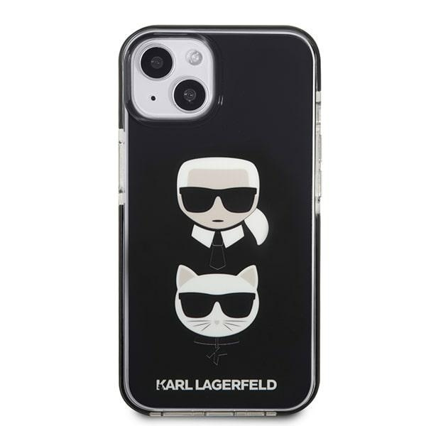 Kryt Karl Lagerfeld KLHCP13STPE2TK Apple iPhone 13 mini hardcase black Karl&Choupette Head