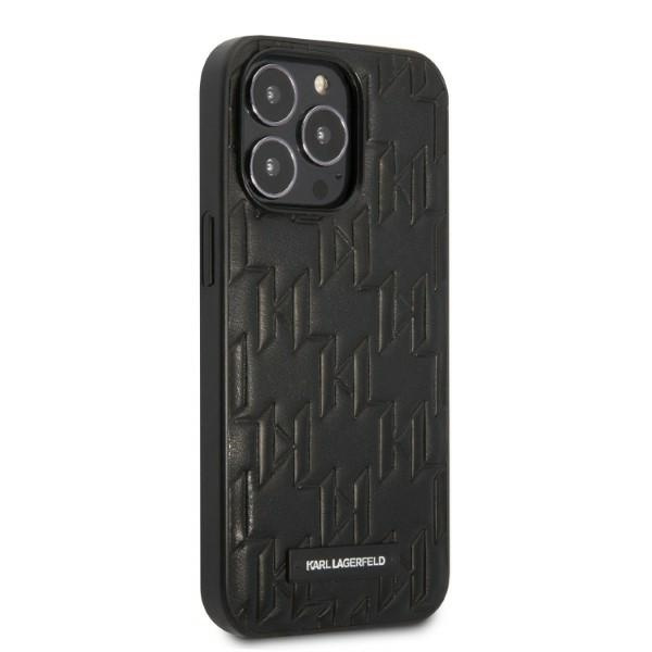 Kryt Karl Lagerfeld KLHCP13XMNMP1K Apple iPhone 13 Pro Max hardcase black Monogram Plaque