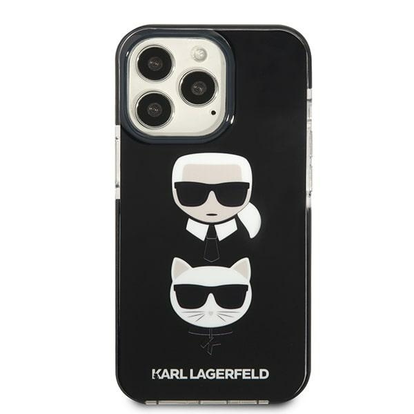 Kryt Karl Lagerfeld KLHCP13XTPE2TK Apple iPhone 13 Pro Max hardcase black Karl&Choupette Head