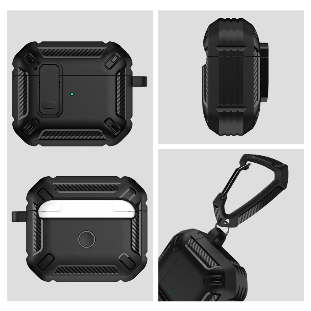 Kryt Tech-Protect X-carbo Apple AirPods Pro 2/1 Black