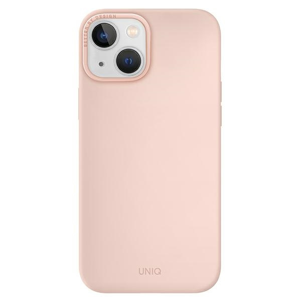 Kryt UNIQ Lino Hue Apple iPhone 14 Plus / 15 Plus Magclick Charging blush pink