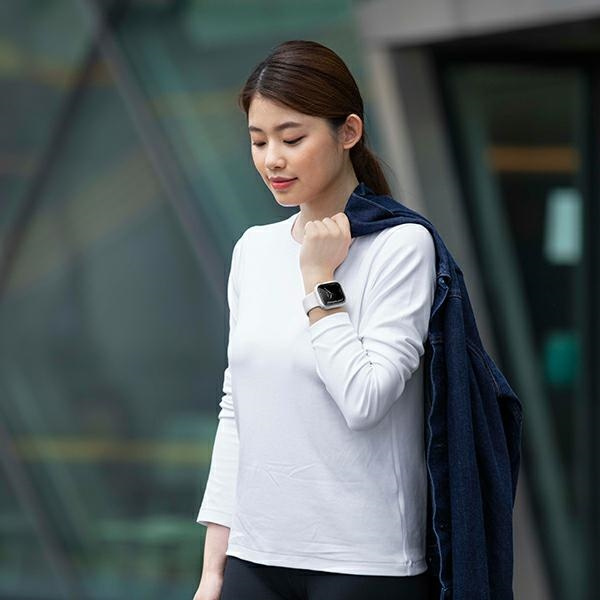 Kryt UNIQ Moduo Apple Watch Series 4/5/6/7/8/SE 40/41mm chalk-stone grey