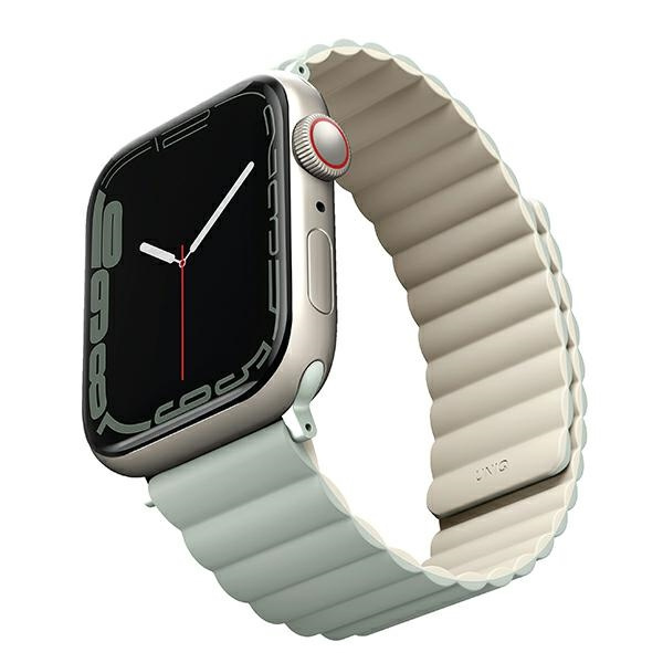 Kryt UNIQ Revix strap Apple Watch 4/5/6/7/8/SE/SE2/9/10 40/41/42mm Reversible Magnetic green-beige/sage-beige