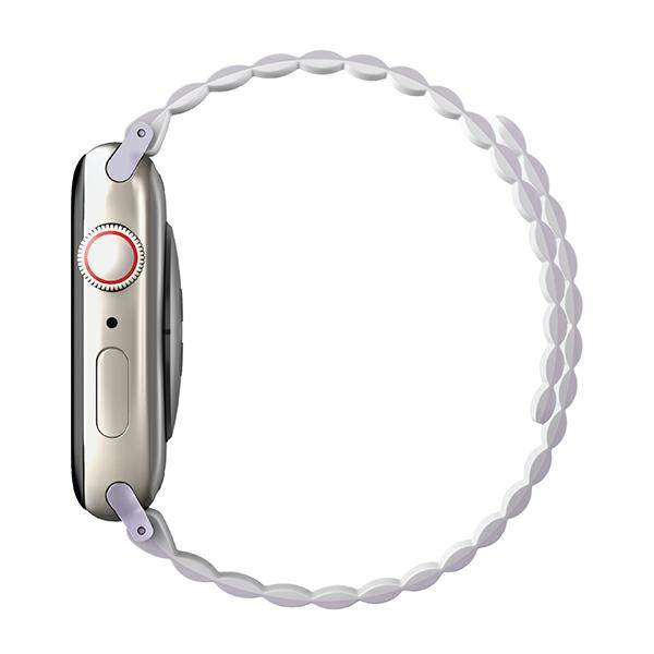 Kryt UNIQ Revix strap for Apple Watch 4/5/6/7/SE/8/9/Ultra 44/45/49mm Reversible Magnetic lilac-white