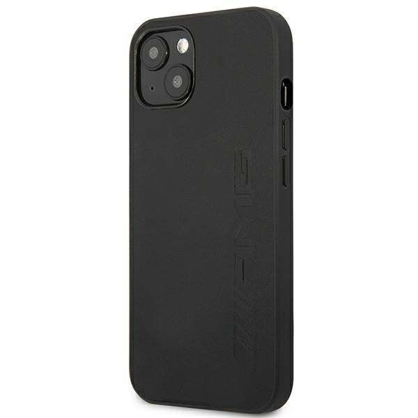 Kryt Mercedes AMG AMHCP14SDOLBK Apple iPhone 14 black hardcase Leather Hot Stamped