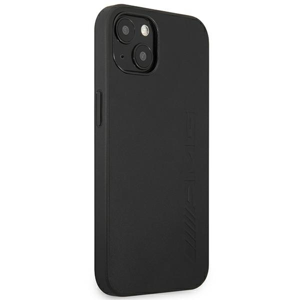 Kryt Mercedes AMG AMHCP14SDOLBK Apple iPhone 14 black hardcase Leather Hot Stamped