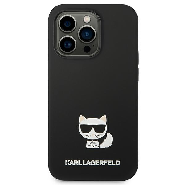 Kryt Karl Lagerfeld KLHCP14LSLCTBK Apple iPhone 14 Pro hardcase black Silicone Choupette Body