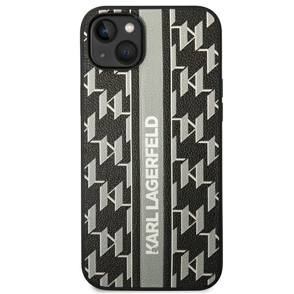 Kryt Karl Lagerfeld KLHCP14MPGKLSKG Apple iPhone 14 Plus / 15 Plus hardcase grey Monogram Stripe