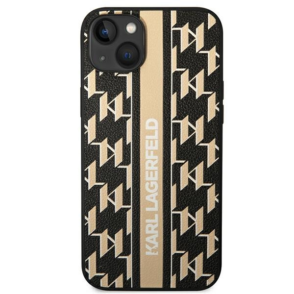 Kryt Karl Lagerfeld KLHCP14MPGKLSKW Apple iPhone 14 Plus / 15 Plus hardcase brown Monogram Stripe